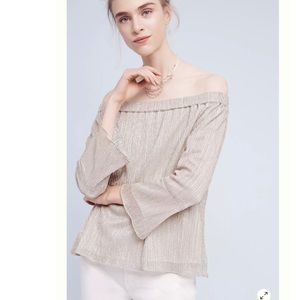 Waverly Grey Maddie Metallic Off-The-Shoulder Top‎